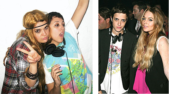 Robin Carly Lindsay Lohan Samantha Ronson Halloween