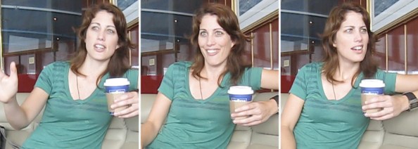 Screenshots from our interview with Erin Foley