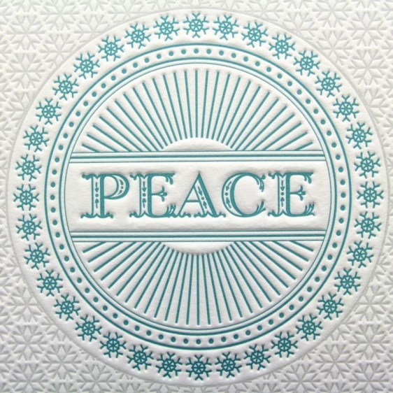 Letterpress PEace cards