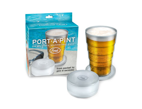 folding beer glass