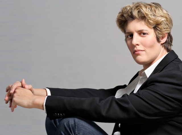 Sally Kohn headshot-studio lighting.