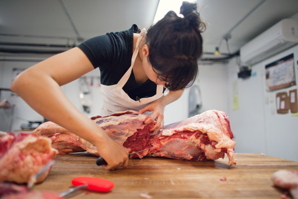 girl butcher