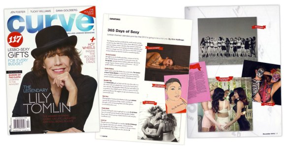 Curve Magazine Autostraddle Calendar Feature