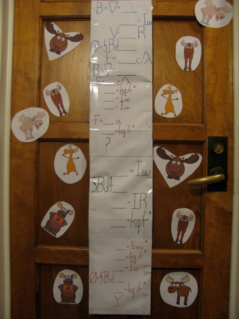 Alisha's decorated door!