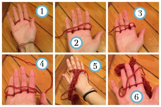 finger knitting