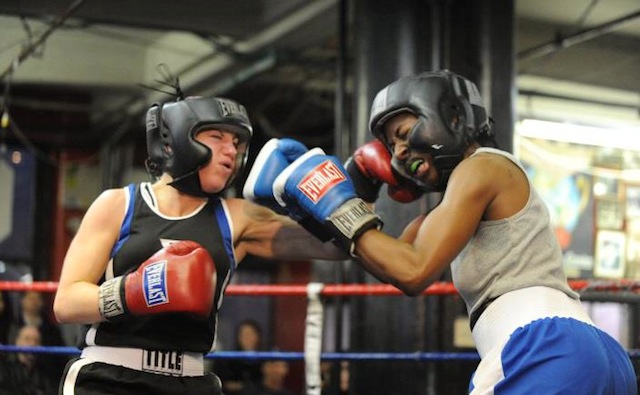 Robin (left)  in the ring!