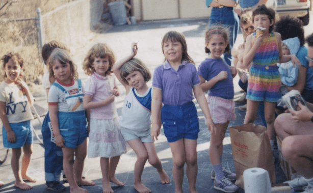 you could be as happy as i am in this picture of waiting in line for ice cream circa 1987