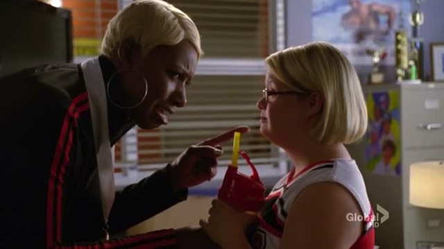 no honey you're gonna need a dildo about twice this size if you really wanna make an impression on santana's cervix