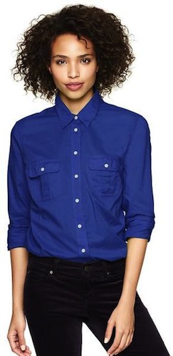 boyfriend shirt via the gap