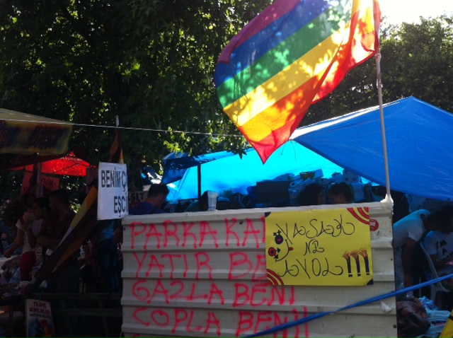 The tent itself; there are no people pictures because they didn't want to risk being outed publicly.