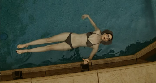 example of lesbian in pool during pool scene that takes place at pool