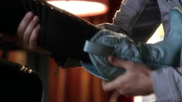 Little does Aria know this is all just part of Sensei Hot Stuff's foot fetish.