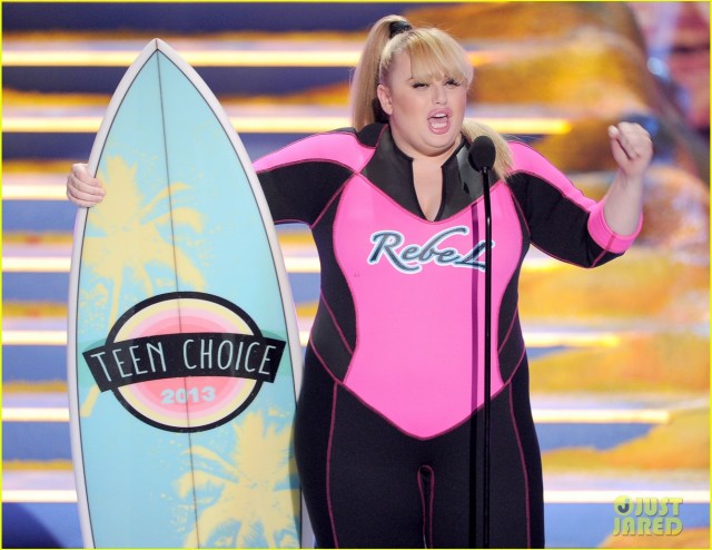 Rebel Wilson wins the day. (Via just jared)