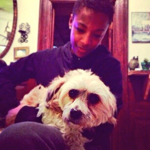 samira-with-dog