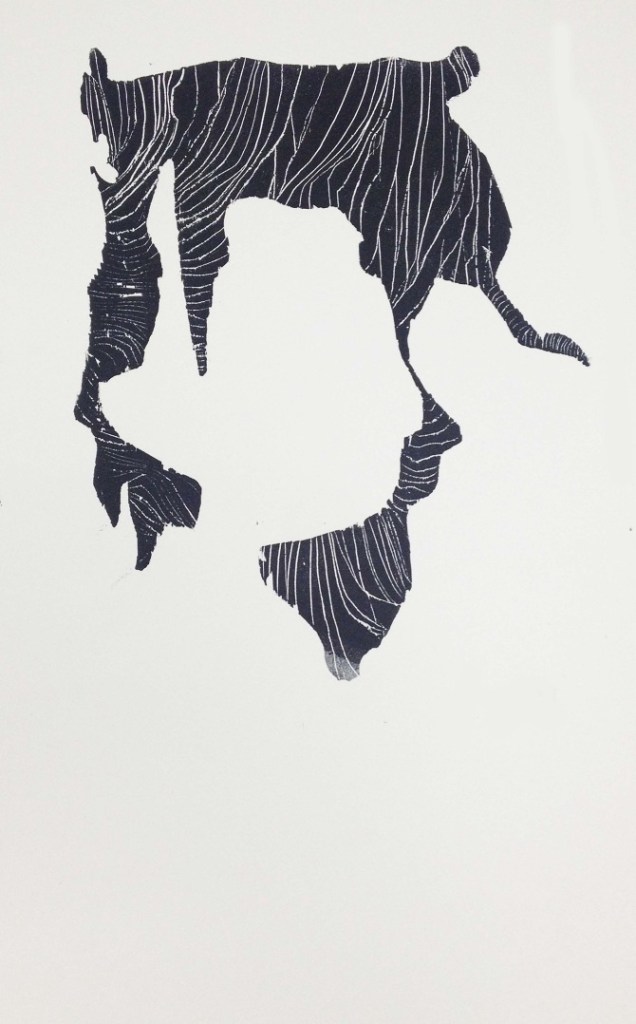 quantum spin liquids 11 x 14 in, relief print 2012 via {Jessica Buie}