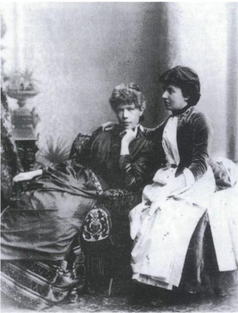 Anne-Charlotte Edgren-Leffler and Sonya Kowalevsky. Anne-Charlotte herself was an important feminist author in Sweden.