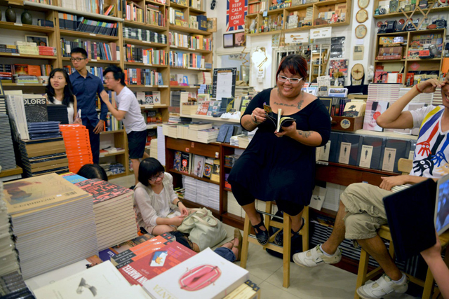 The launch of Tender Delirium at BooksActually, a small independent bookstore via Robin Ann Rheaume