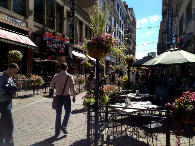 The gorgeous restaurant row.