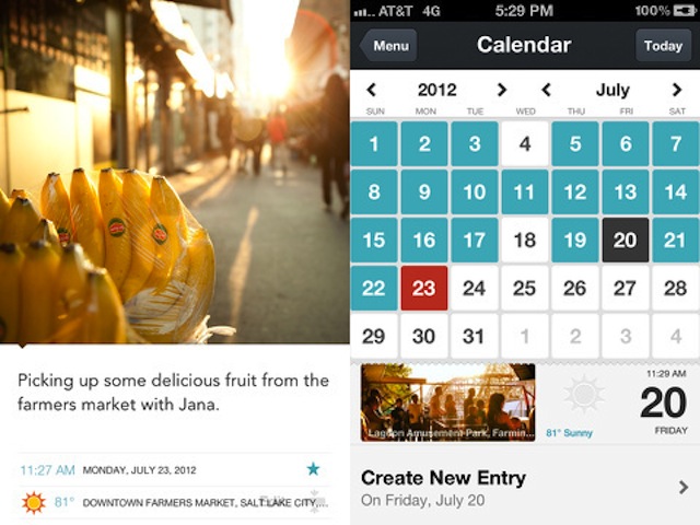 If I started using Day One, would my life suddenly be filled with sunlight and glamorous-looking bananas? Via AppSafari