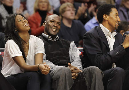 Jasmine and her father, Michael Jordan