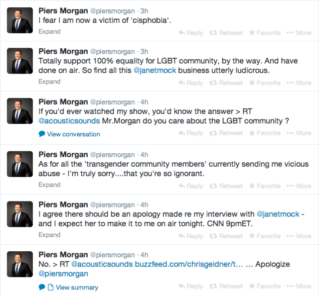 Morgan showing a fundamental misunderstanding of oppression dynamics.