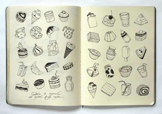 Moleskine at its most delicious. (Via Anna Rusakova) 