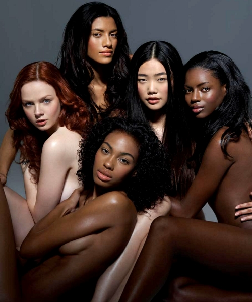 via models of color