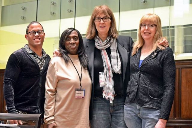 Arcila, second from left, at the 2014 Pennsylvania Youth Action Conference.