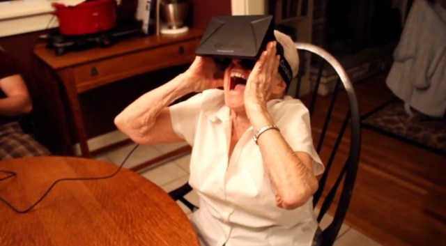 YouTube "My 90 year old grandmother tries the Oculus Rift" by Paul Rivot.