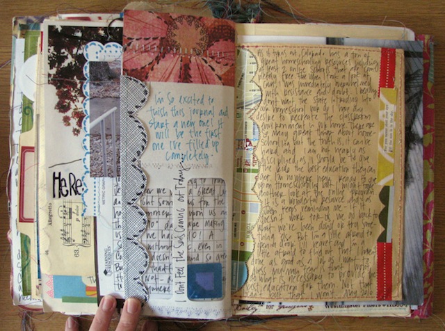 This particular hip scrapbook is technically a "smashbook." (Via Debra Cooper)