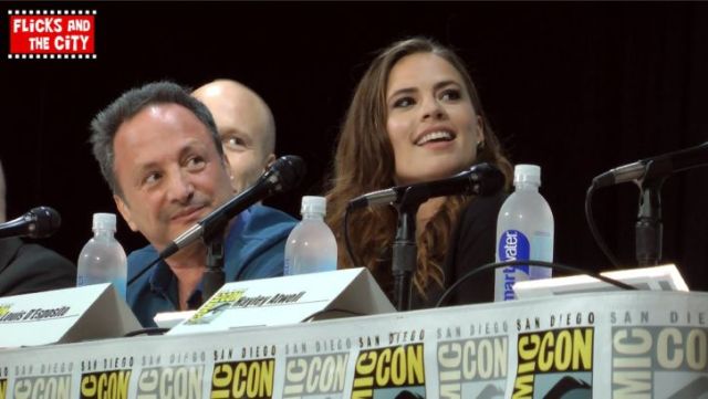 Haley Atwell at the Agent Carter panel at Comic-Con