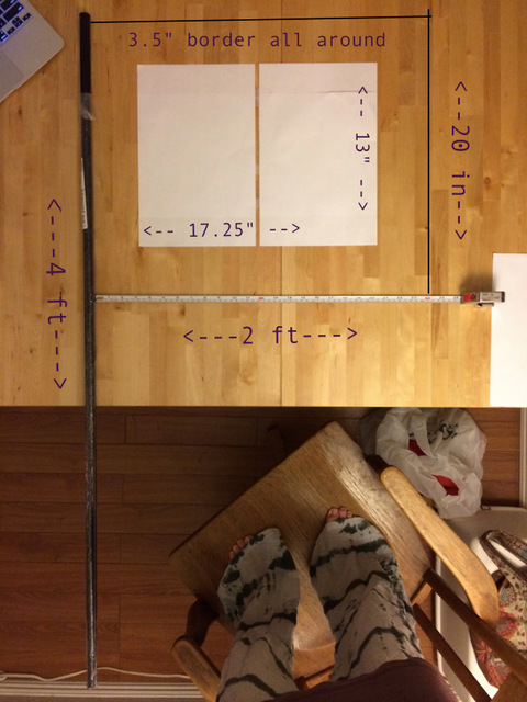 Somewhat unconventional pattern-making for the flags.