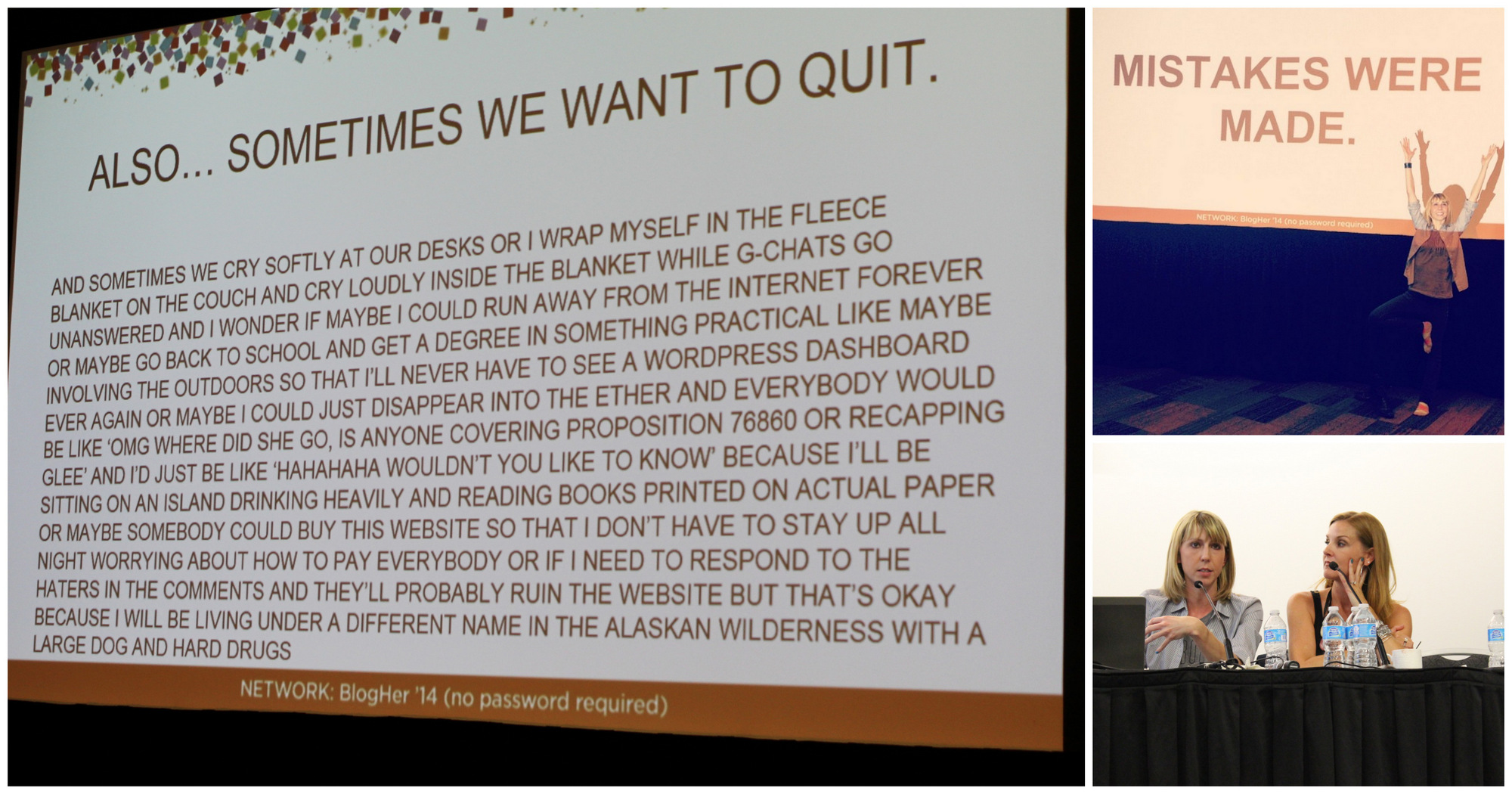 guess who made the "sometimes we want to quit" slide??!!