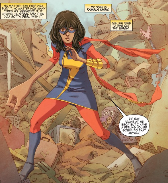 Ms. Marvel art by Adrian Alphona