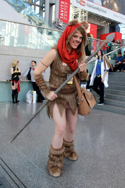 New York Comic Con 2014. Ewok Star Wars cosplay.