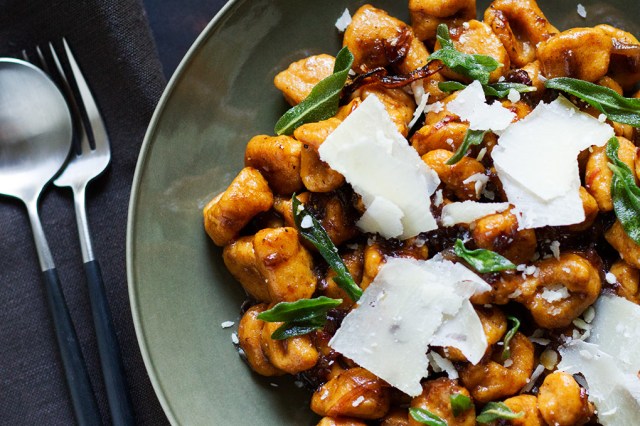 Balsamic glazed brown butter gnocchi