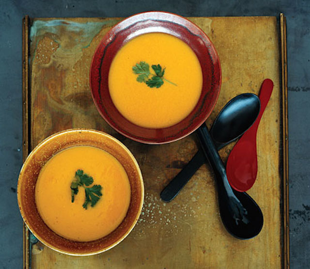 Pumpkin, Corn, and Lemongrass Soup