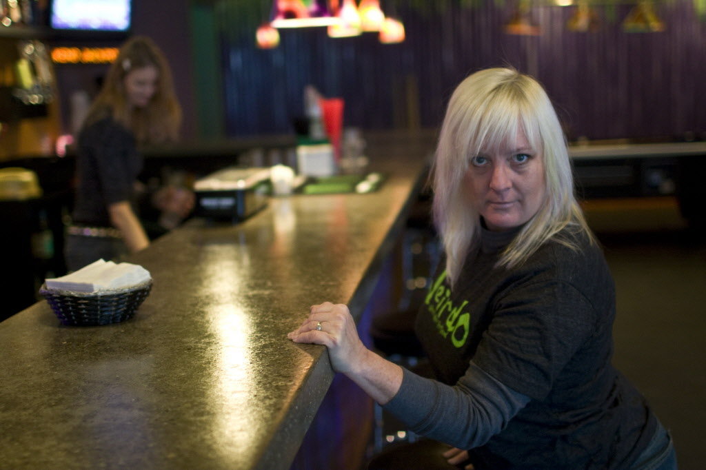 E Room owner Kim Davis. Photo by Jamie Francis / The Oregonian