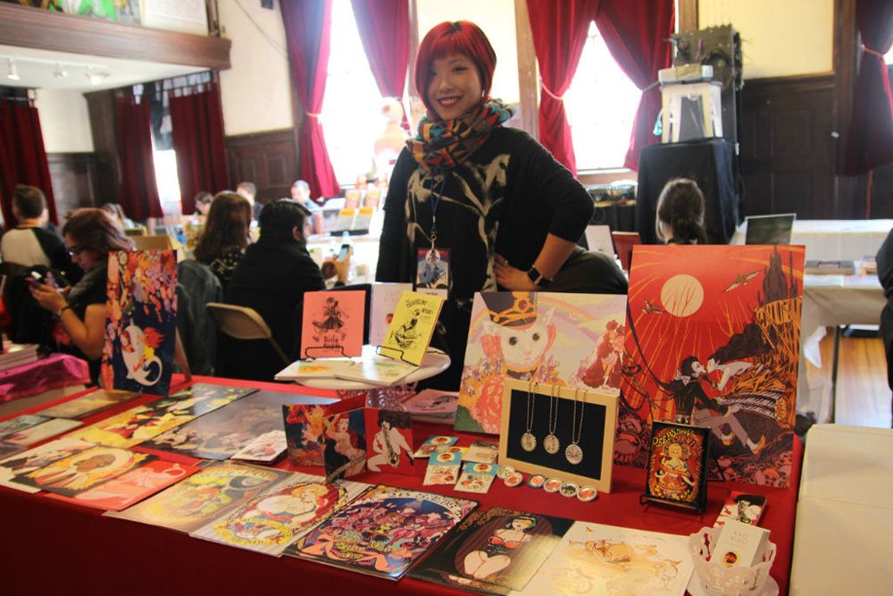 yao_xiao_at_locust_moon_comic_fest_autostraddle_cartoonist_profile