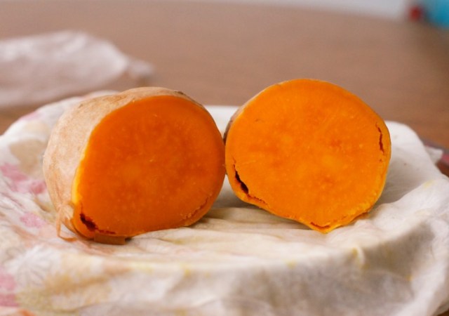 Steamed sweet potato