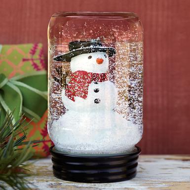 mason jar snowglobe 1