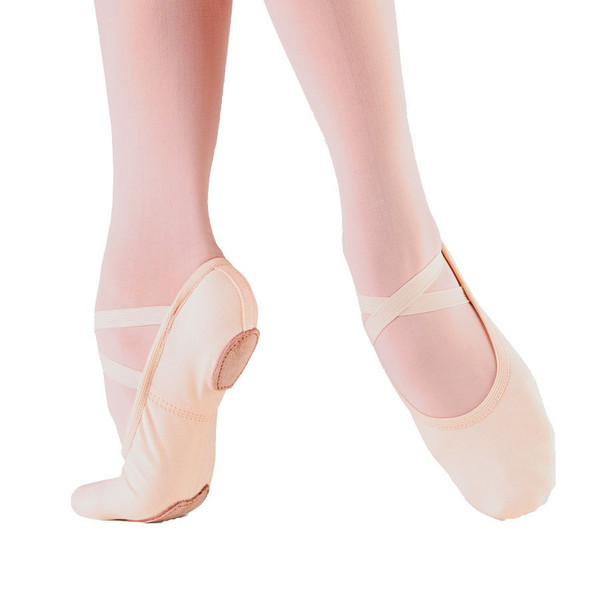 So Danca Adult Canvas Split-Sole Ballet slipper. $17.99 on Amazon