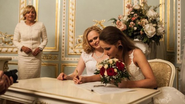 A lesbian couple in Russia where one woman is trans and the other is cis. Photo courtesy Alyona Fursova