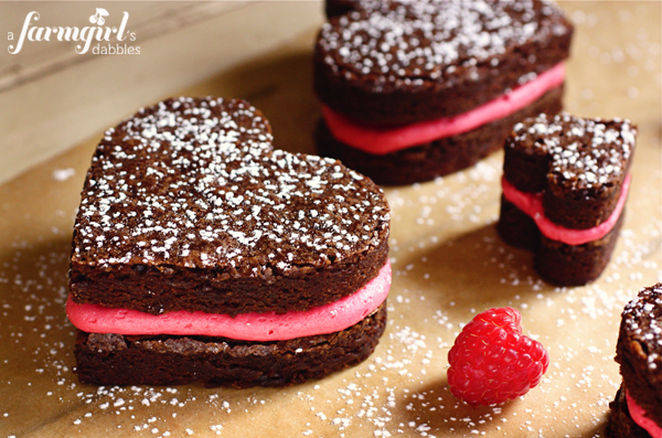 fudgy brownie hearts