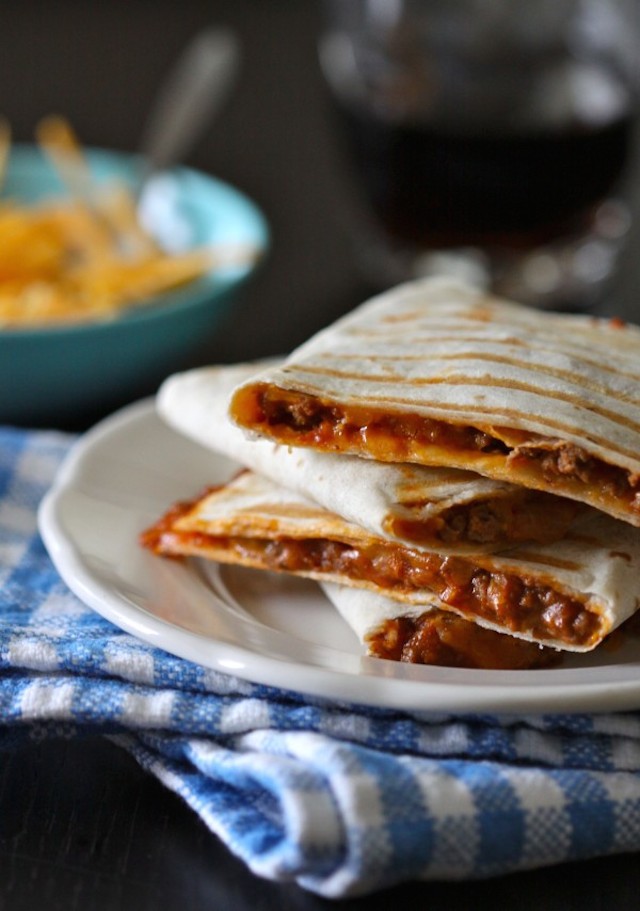 Sloppy Joe Quesadillas