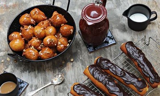 ruby bakes Boston cream doughnuts