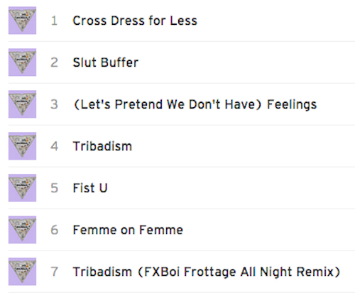 gaymousEPtracklist