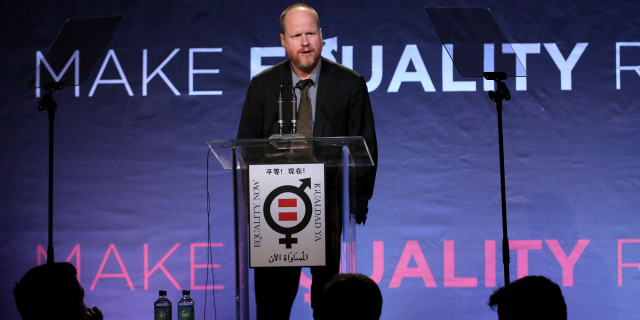 LOS ANGELES, CA - NOVEMBER 04: Honoree Joss Whedon speaks onstage at Equality Now presents "Make Equality Reality" at Montage Hotel on November 4, 2013 in Los Angeles, California. (Photo by Jonathan Leibson/Getty Images for Equality Now)