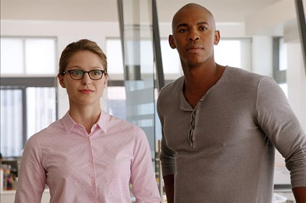 Nerdy Kara and manly James Olsen via CBS.