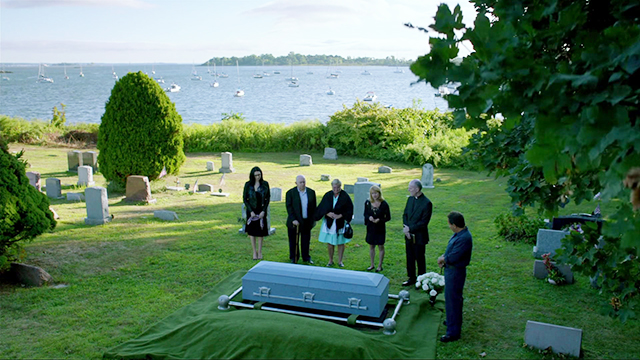 Was anyone else distracted by all the boats bobbing in the water behind them? Where is this magical marina-cemetery? 